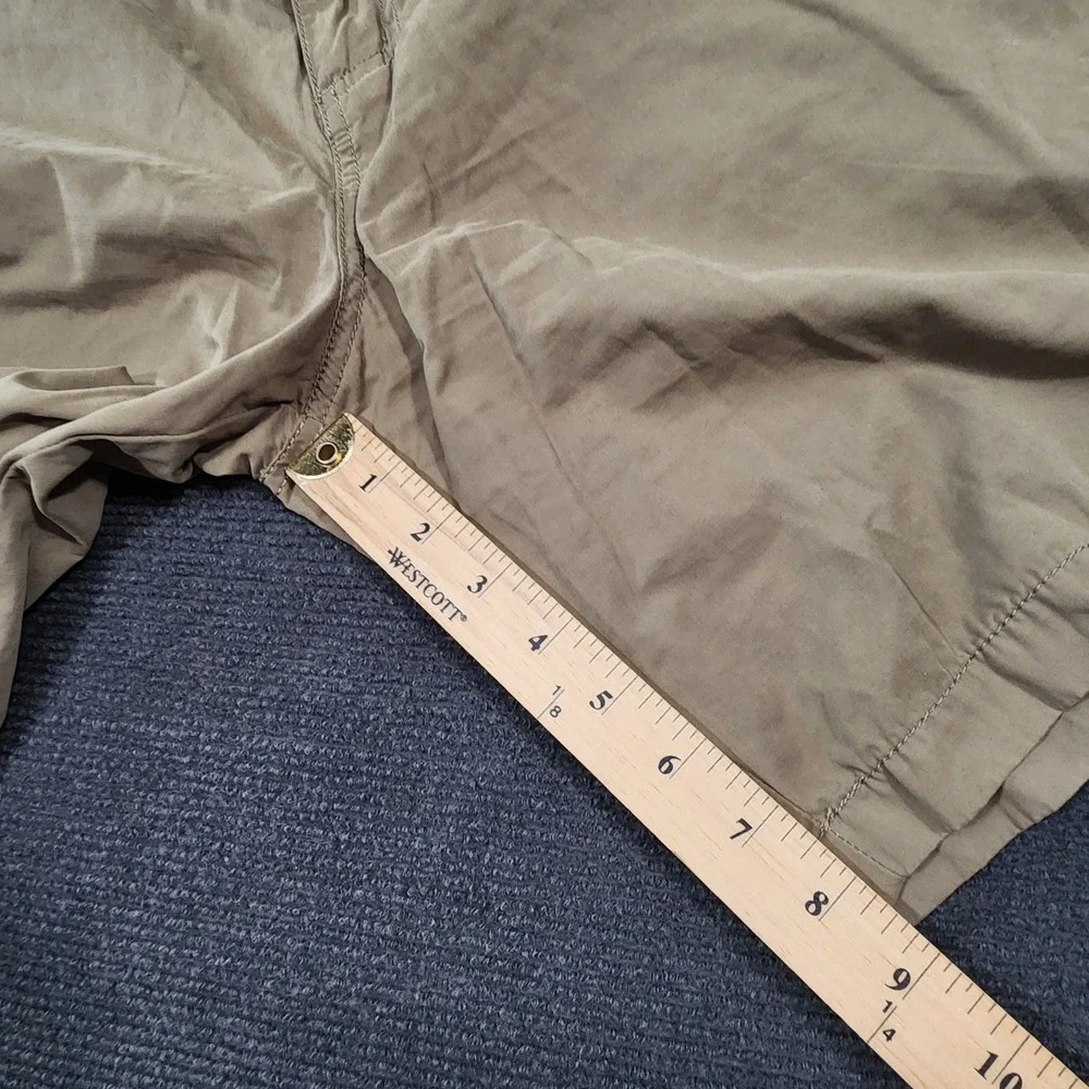 Honolua Hawaii Chino Shorts Mens 34 Khaki Embroidered Logo Casual Flat Front